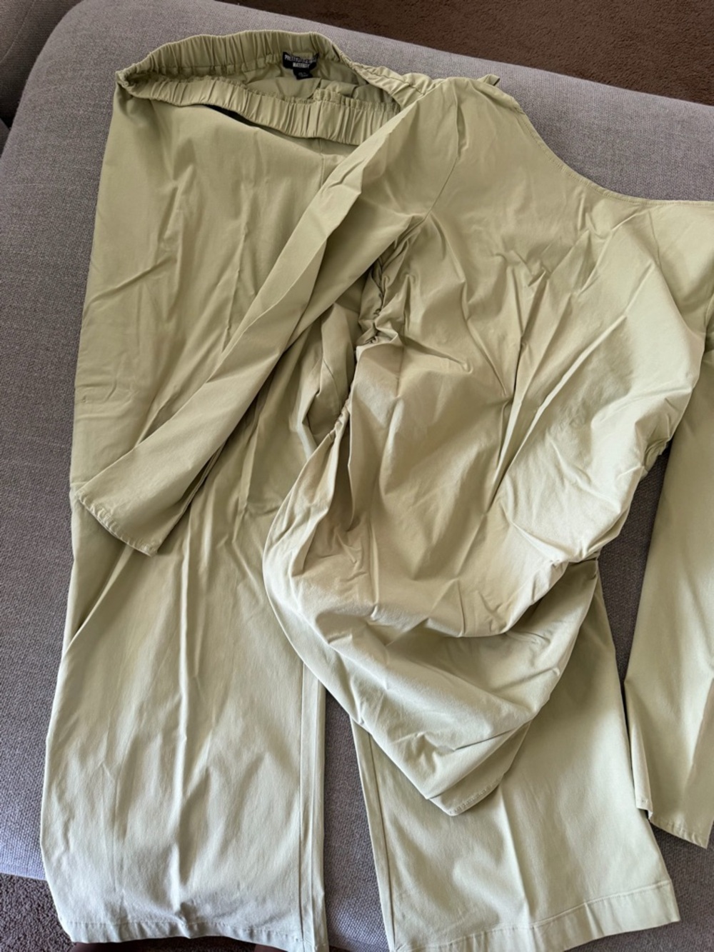 Light Olive Women’s Elastic-Waist Pants